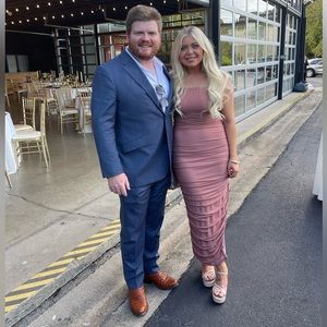 NEW NBD Natasha Maxi Dress in Mocha/Mauve Size M